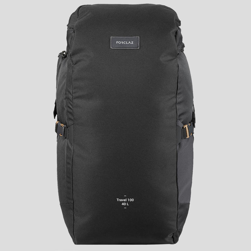 Travel Backpack 40L Black Decathlon