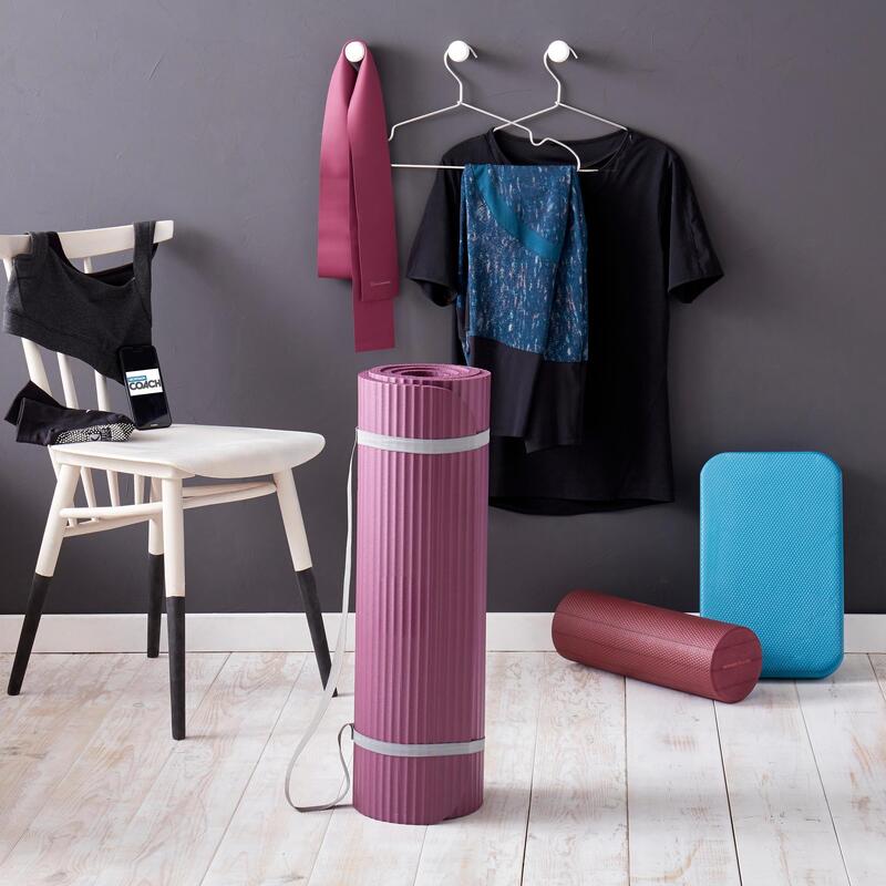 Köpük Mini Pilates Rulosu(Foam Roller) - 38 cm X 13 cm - Mor