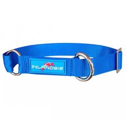 Verstelbare hondenhalsband voor canicross met hond Summit blauw