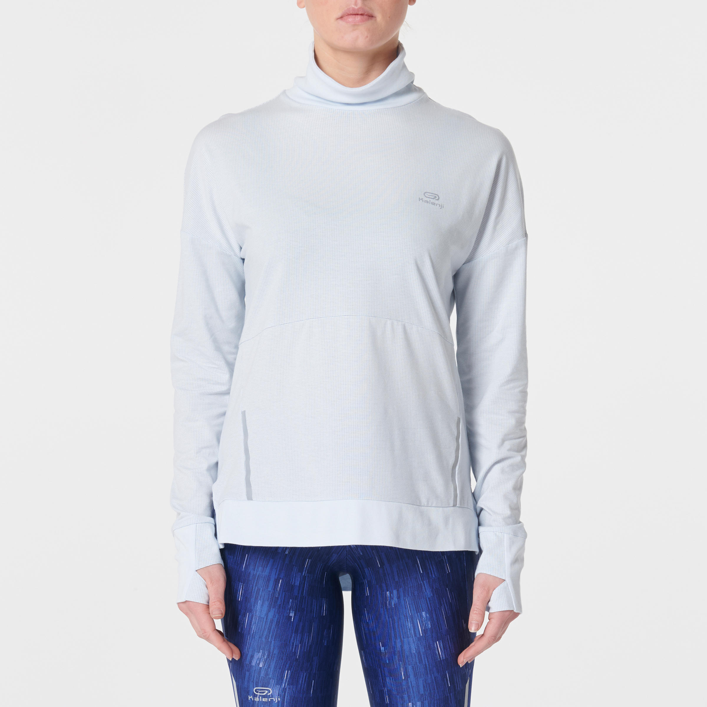 Run Dry+ Women's Long-Sleeved Running T-shirt - Grey 2/7