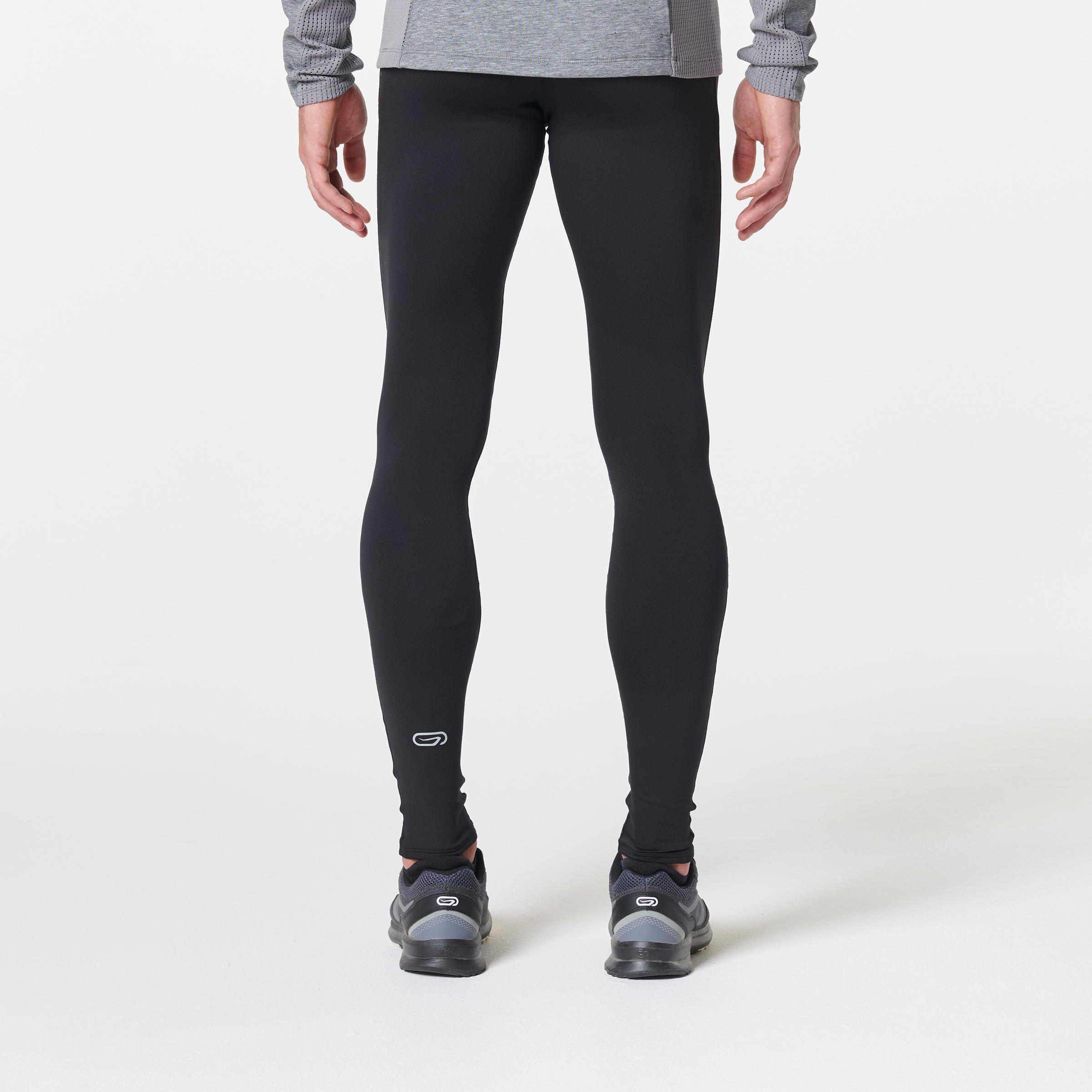 Mallas térmicas running largas Hombre Kalenji Warm negro 27/49