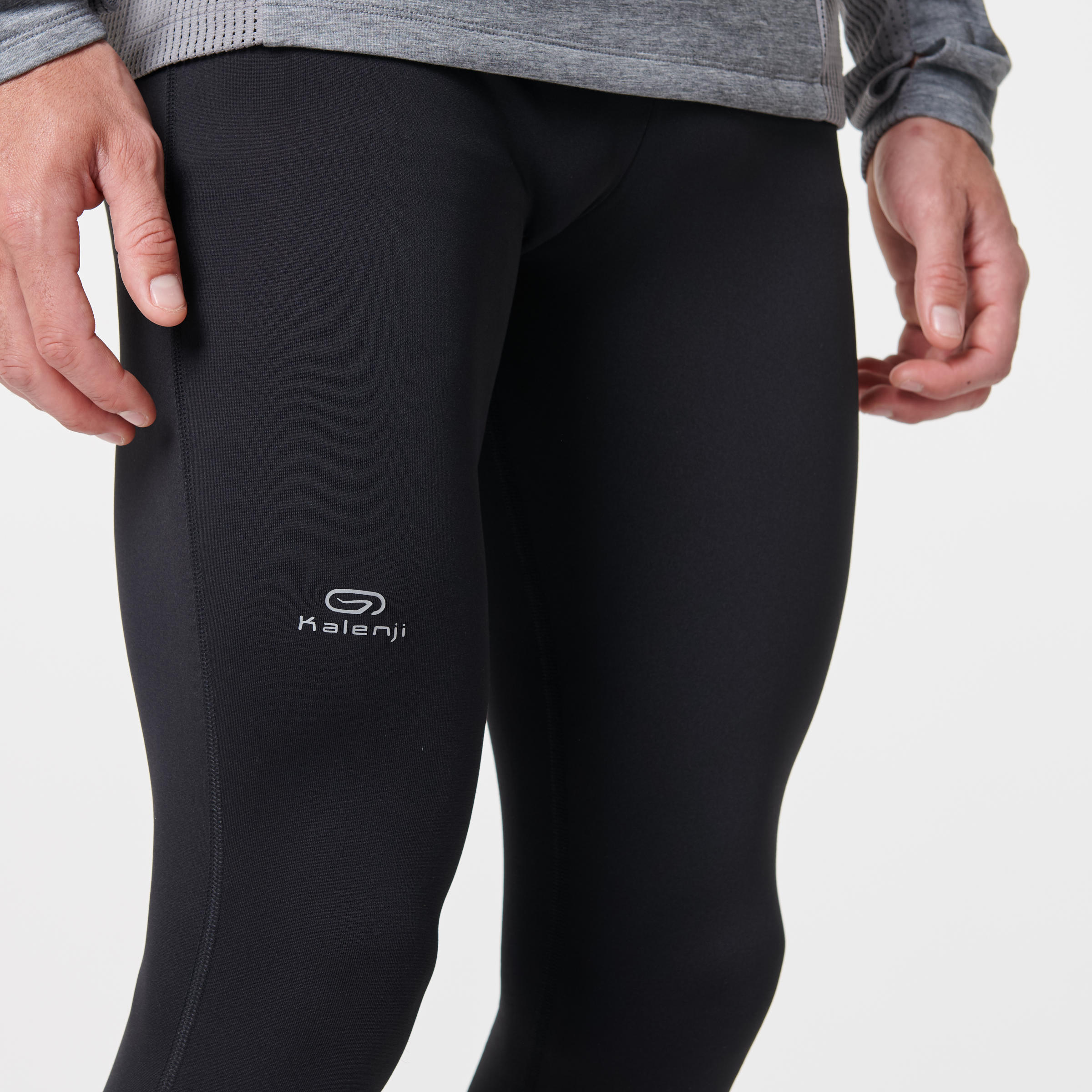 Men's Warm Running Tights -  Black - KALENJI