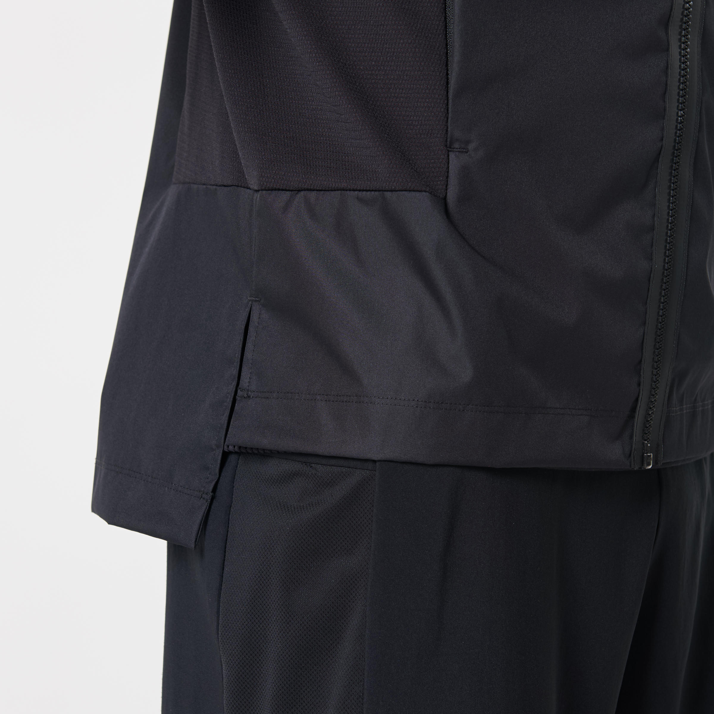 black rainproof jacket