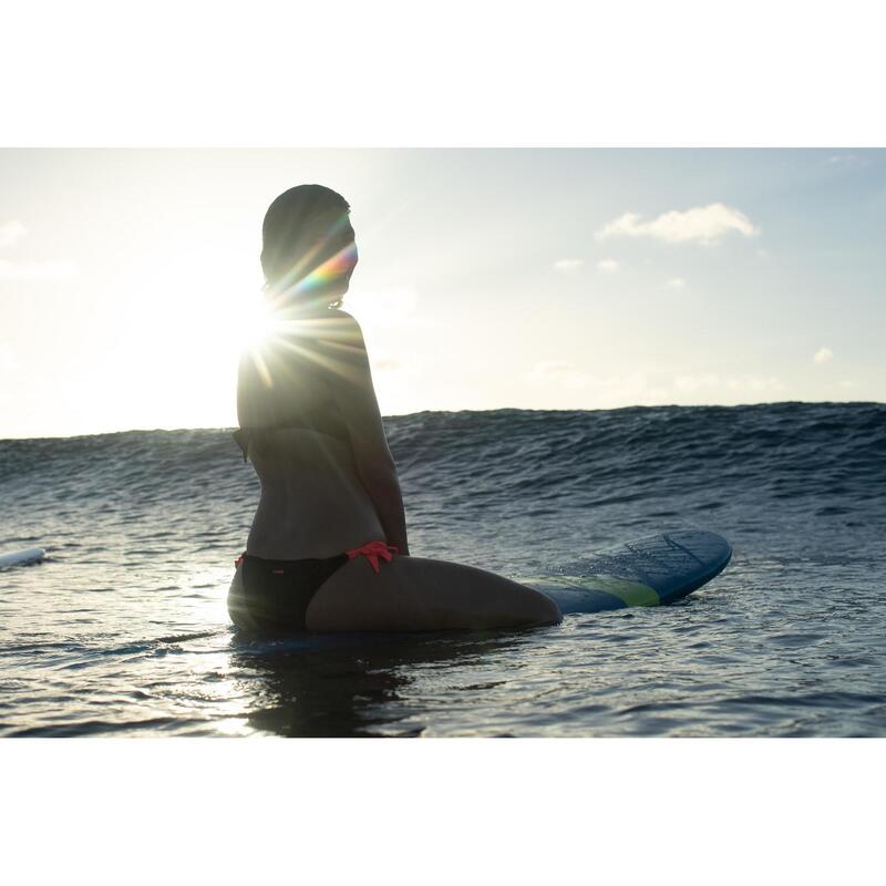 Top bikini Mujer surf bandeau negro