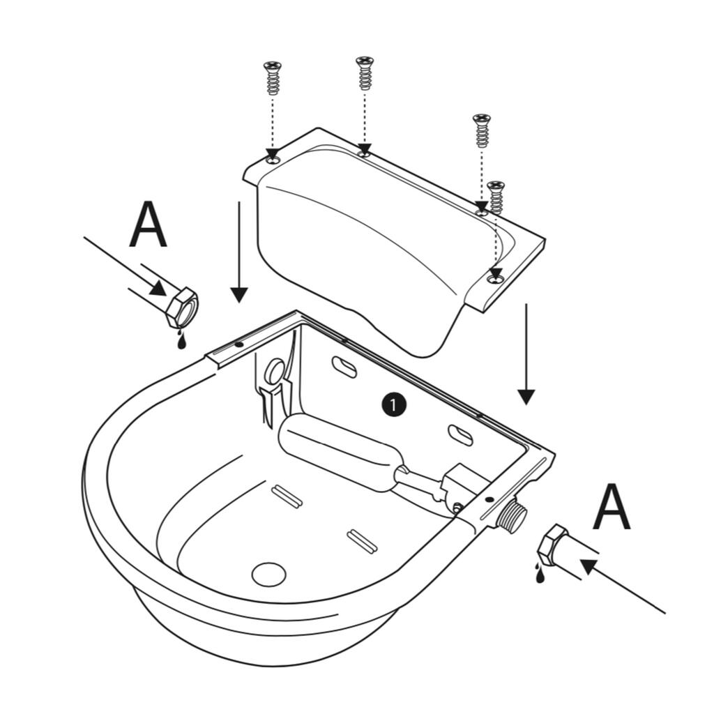 Automatic Horse Riding Drinking Trough - Green