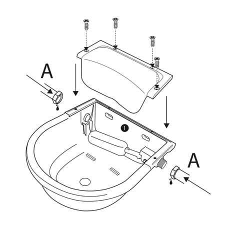 Automatic Horse Riding Drinking Trough - Green