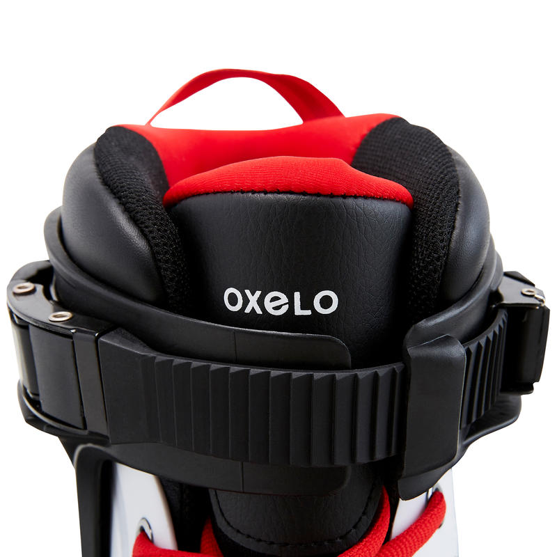 Patines Patinaje Freeride Freeskate Oxelo Mf 500 Bota Dura Adulto Blanco Rojo Patines Patinaje Freeride Freeskate Oxelo Mf 500 Bota Dura Adulto Blanco Rojo