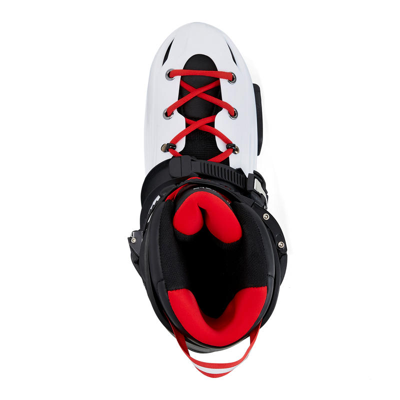 Patines Patinaje Freeride Freeskate Oxelo Mf 500 Bota Dura Adulto Blanco Rojo Patines Patinaje Freeride Freeskate Oxelo Mf 500 Bota Dura Adulto Blanco Rojo