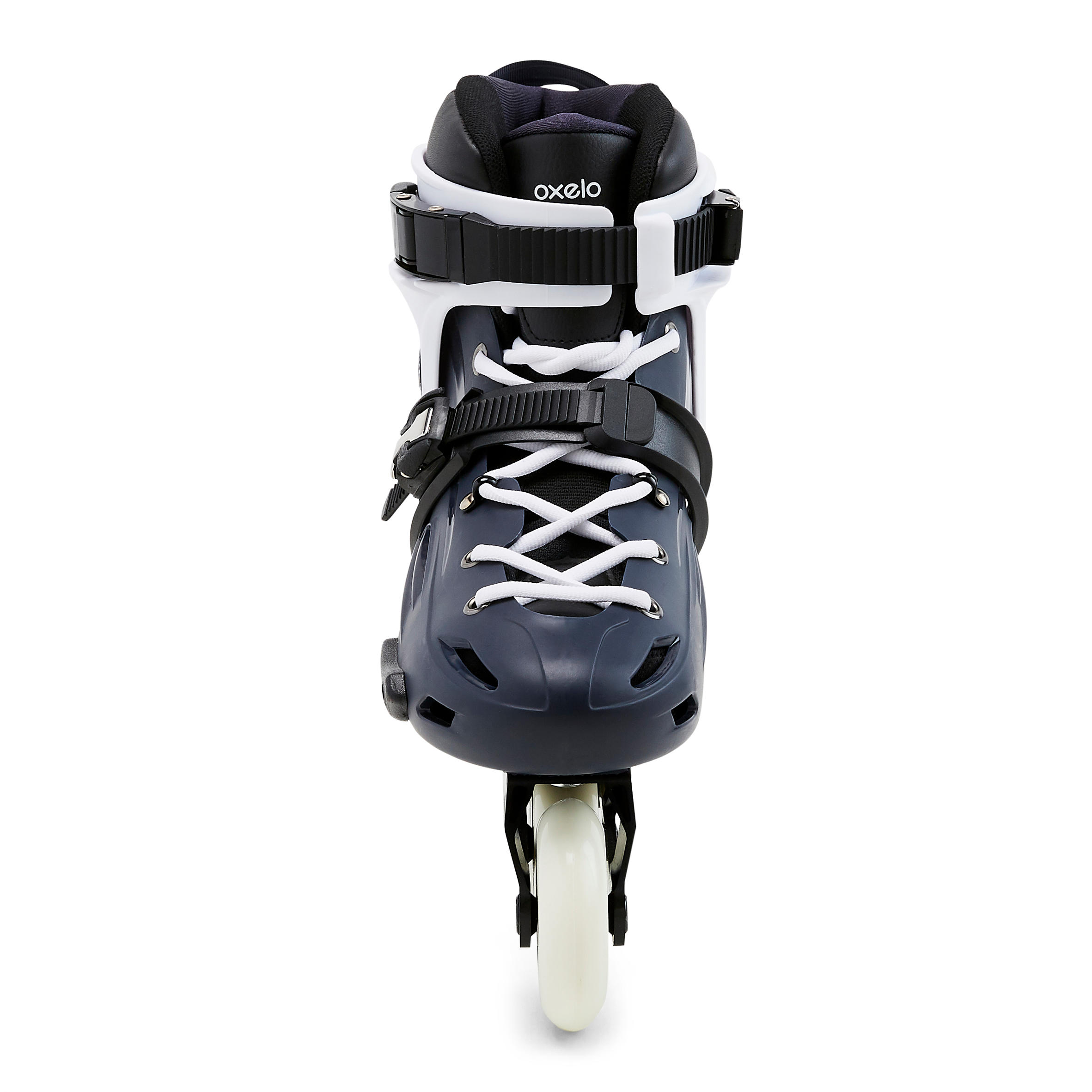 Adult Freeride Hardboot Inline Skates Mf500 Blue White