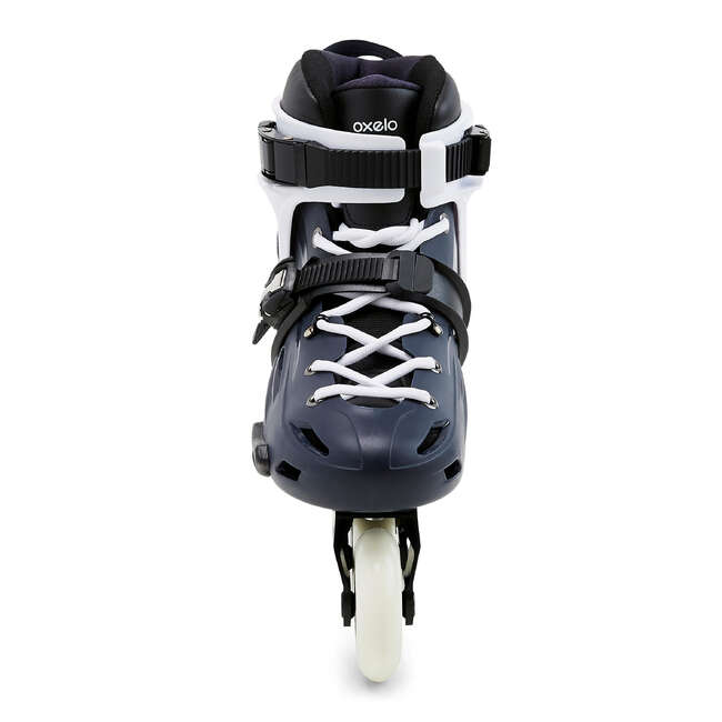 OXELO Adult Freeride Hardboot Inline Skates MF500 Blue/White...