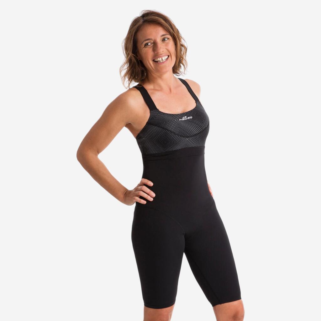 Badeanzug Jammer Anna Aquagym Aqua-Cycling Damen schwarz square 