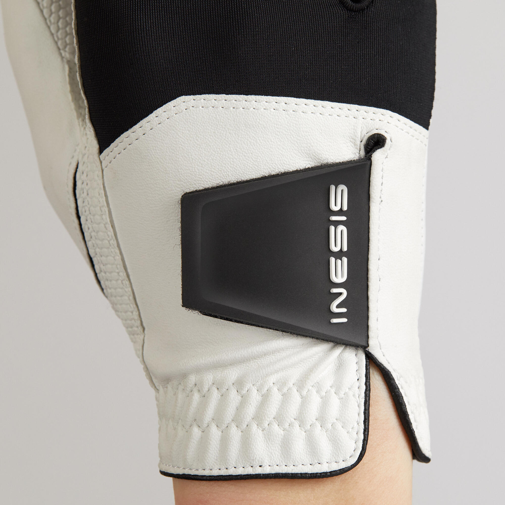 Men's Golf Resistance Glove Left-Handed - White/Black 4/8