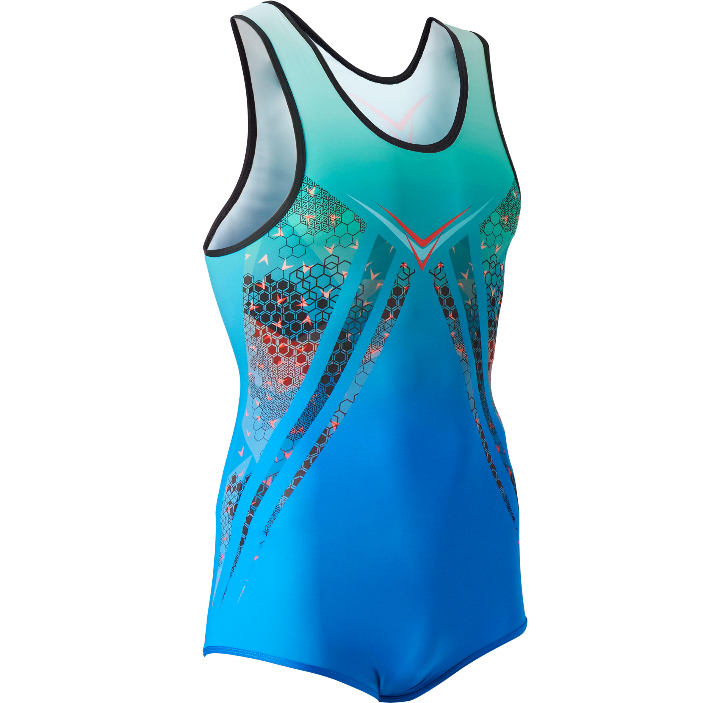 

Boys' Artistic Gym Leotard - Blue/Turquoise -  By DOMYOS | Decathlon