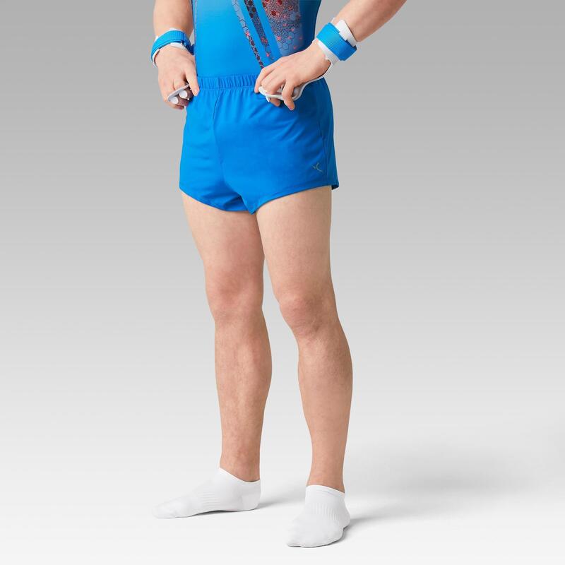 Short Pantalón Corto Hombre Gimnasia Artística Azul