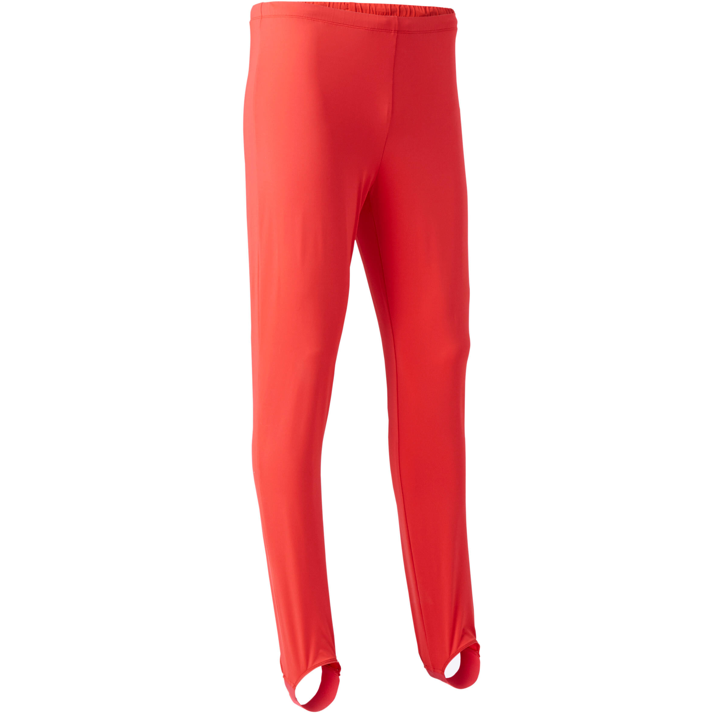 DOMYOS Boys' Gymnastics Stirrup Pants - Red