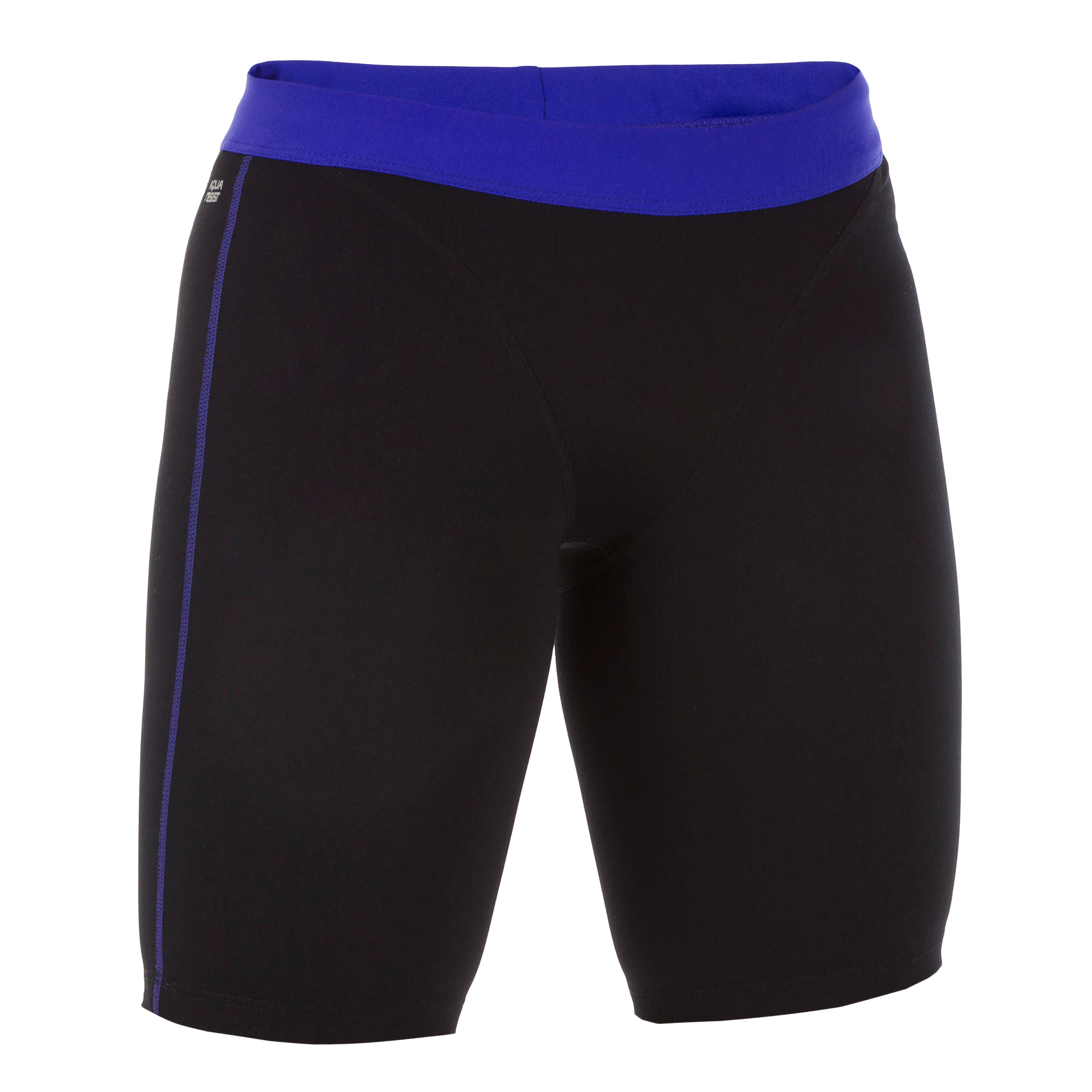 Anna women's Aquafitness Jammer Swimsuit Shorts - Black Blue 7/9