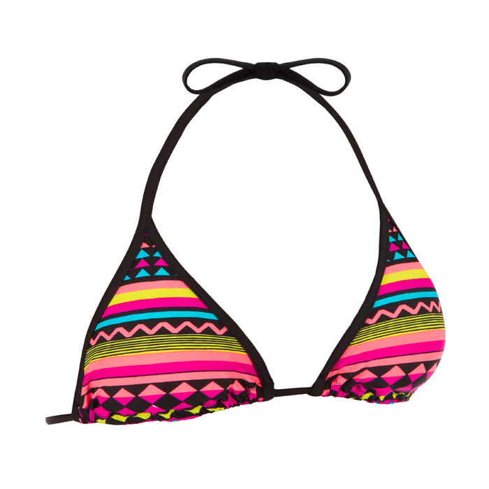Top Bikini Triangulos Corredizos Olaian Mae Pad Jazz Mujer Multicolor