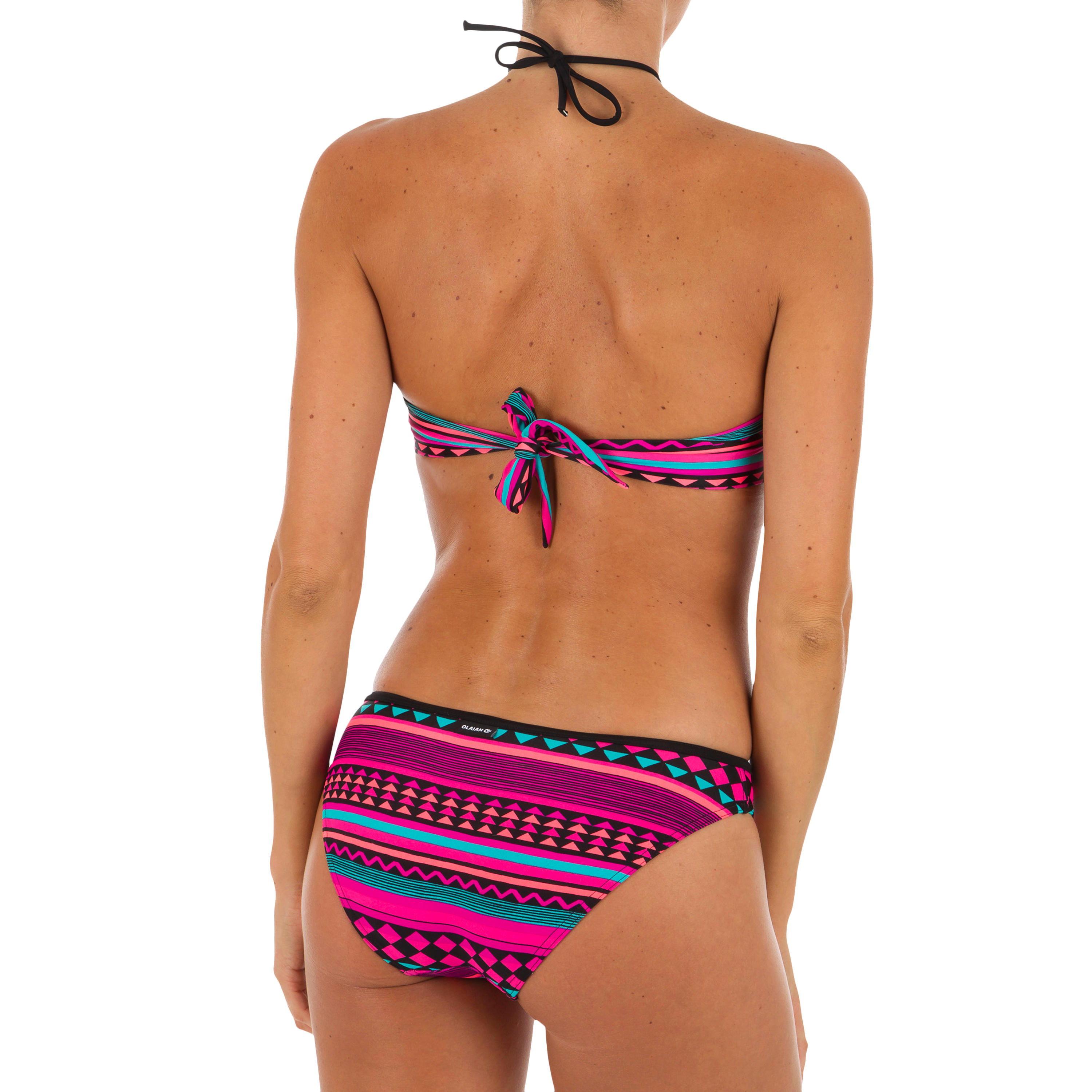 Women's Classic Surfer Brief Swimsuit Bottoms NINA GIO PINK 4/7