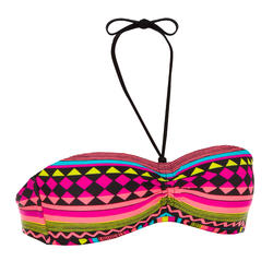 Haut de maillot de bain de surf forme bandeau coques fixes LAETI GIO MULTI
