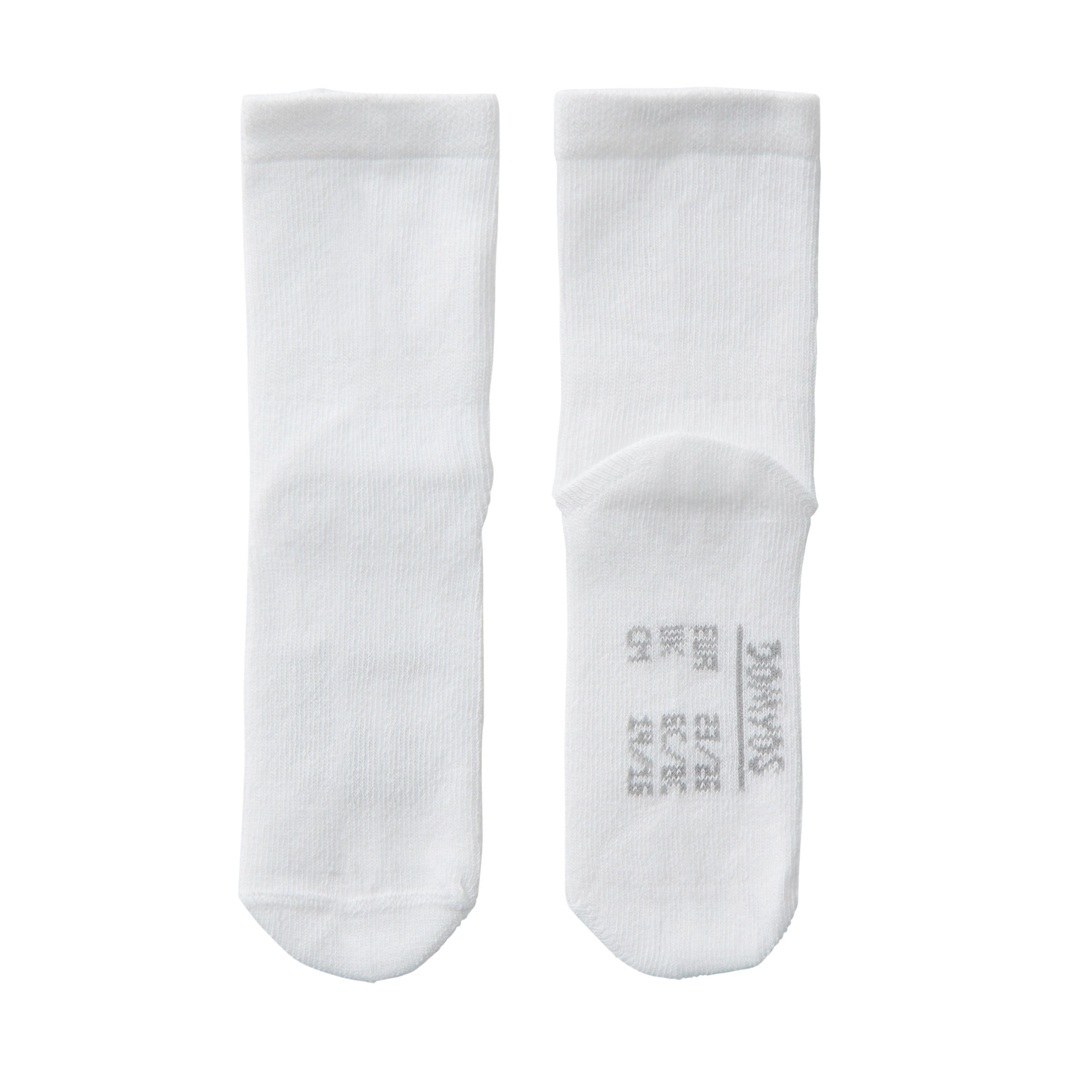 100 Mid Gym Socks Twin-Pack - Light Green/Mottled Grey 3/4
