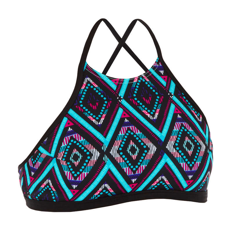 WOMEN INTERMEDIATE SURF SWIMSUITS - ANDREA TOP LOSANG_BLUE OLAIAN