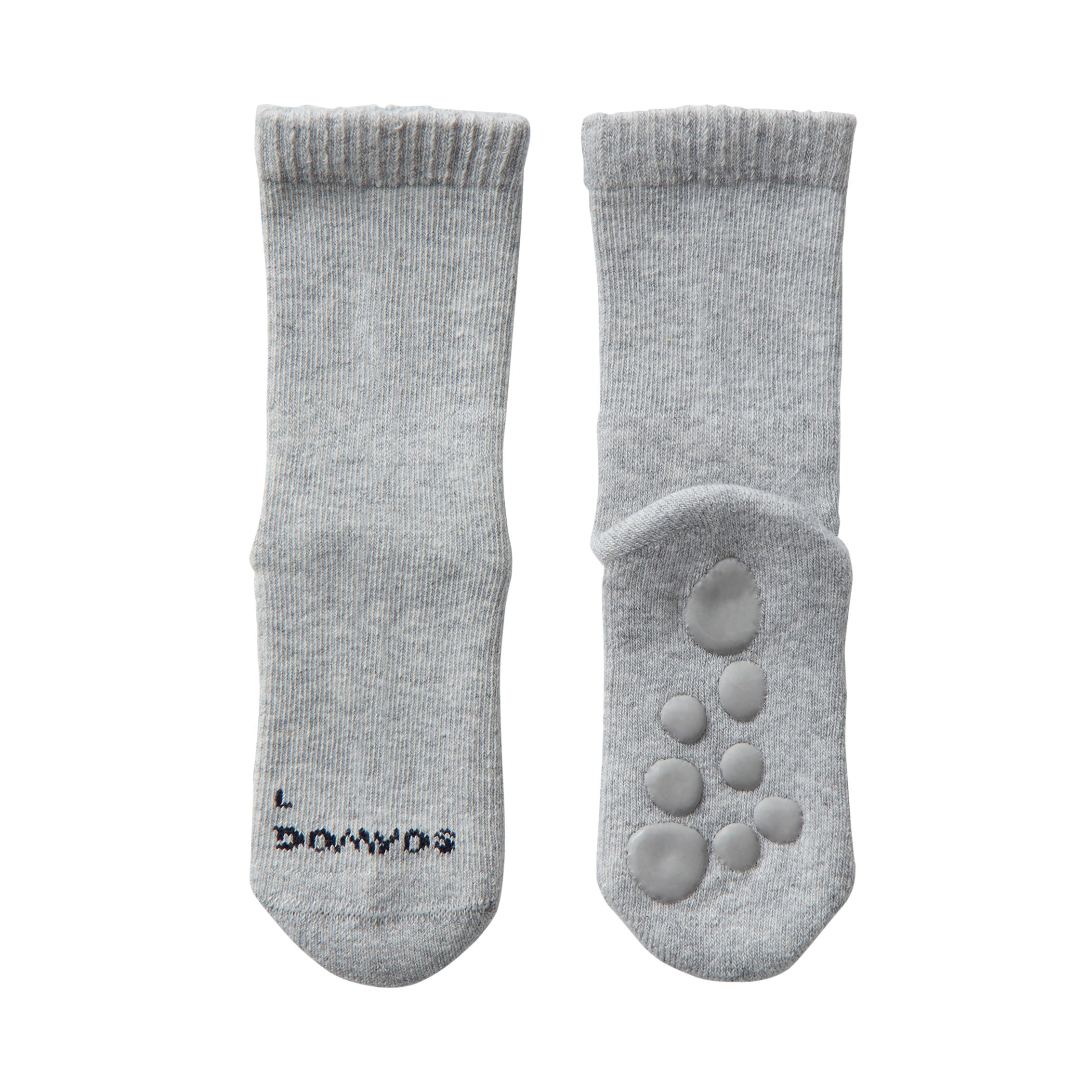 500 Non-Slip Gym Socks Twin-Pack - Navy/Mottled Grey 2/4