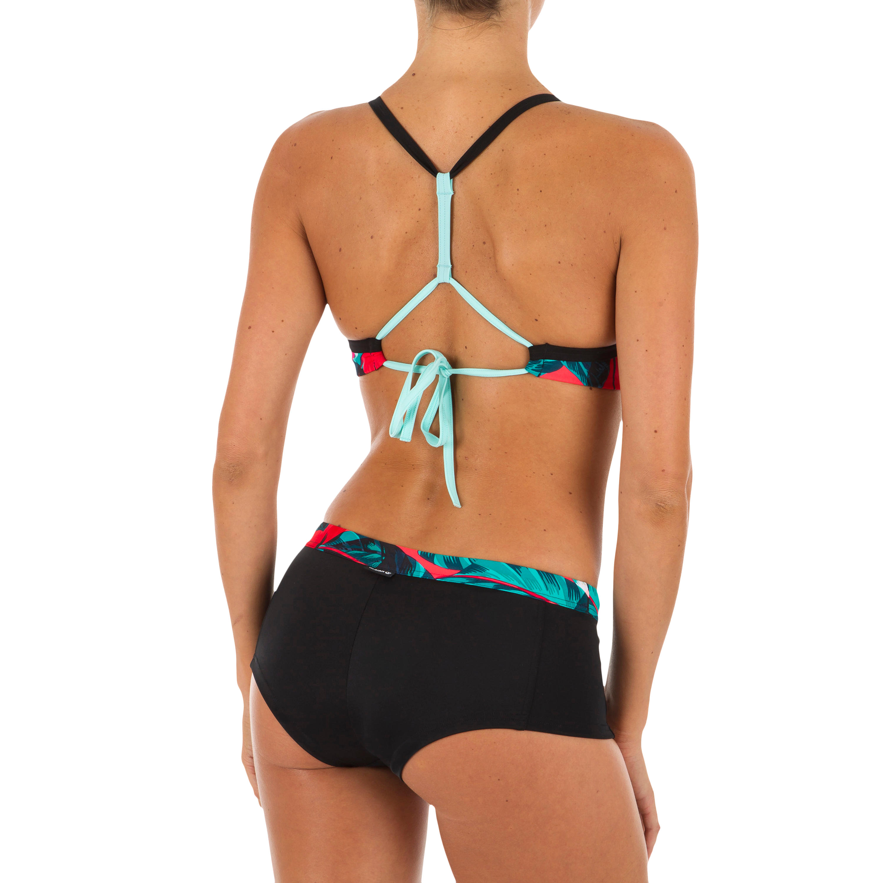 Woman's shorty swimsuit bottoms WITH  DRAWSTRING VAIANA futuna - red 5/10