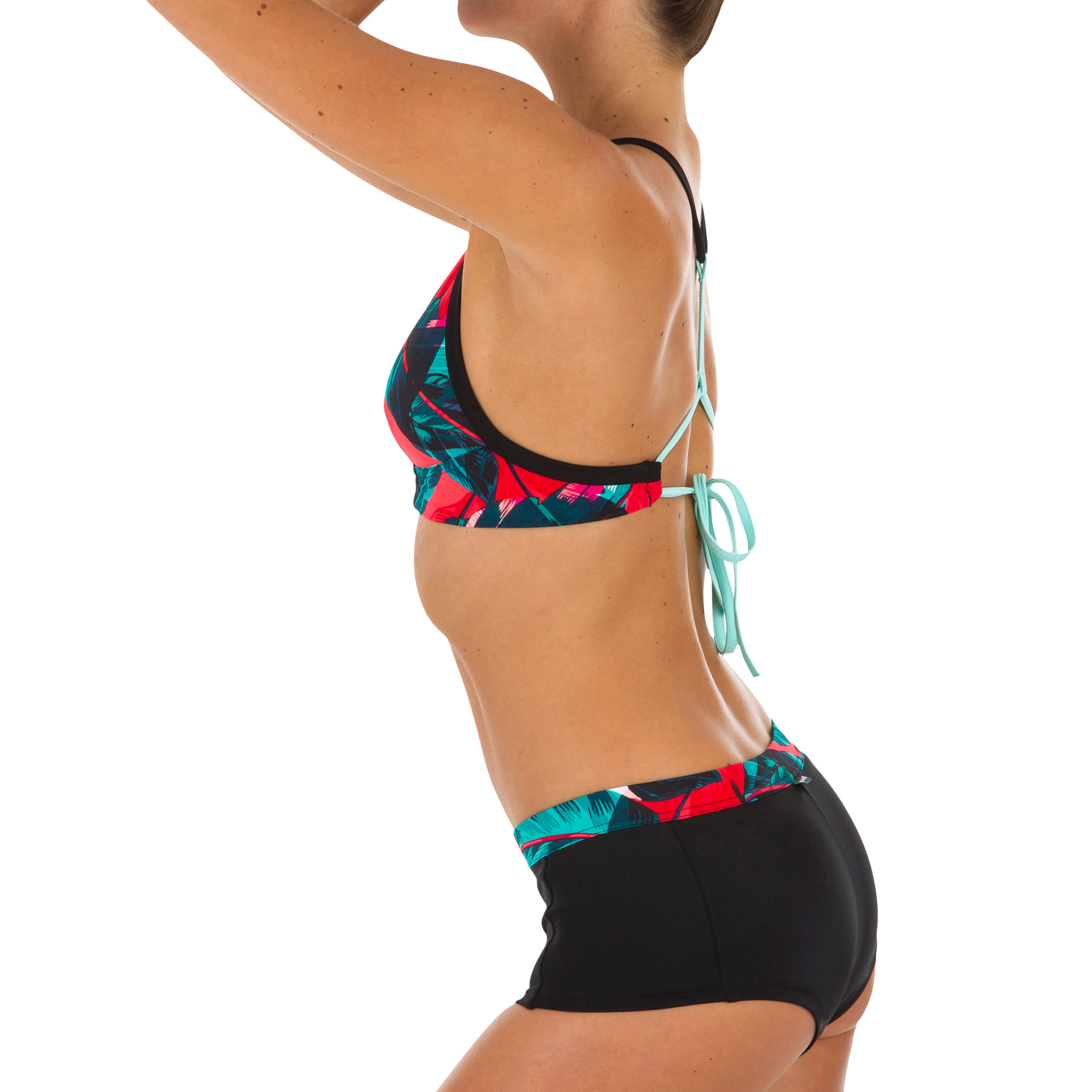 Woman's shorty swimsuit bottoms WITH  DRAWSTRING VAIANA futuna - red 6/10