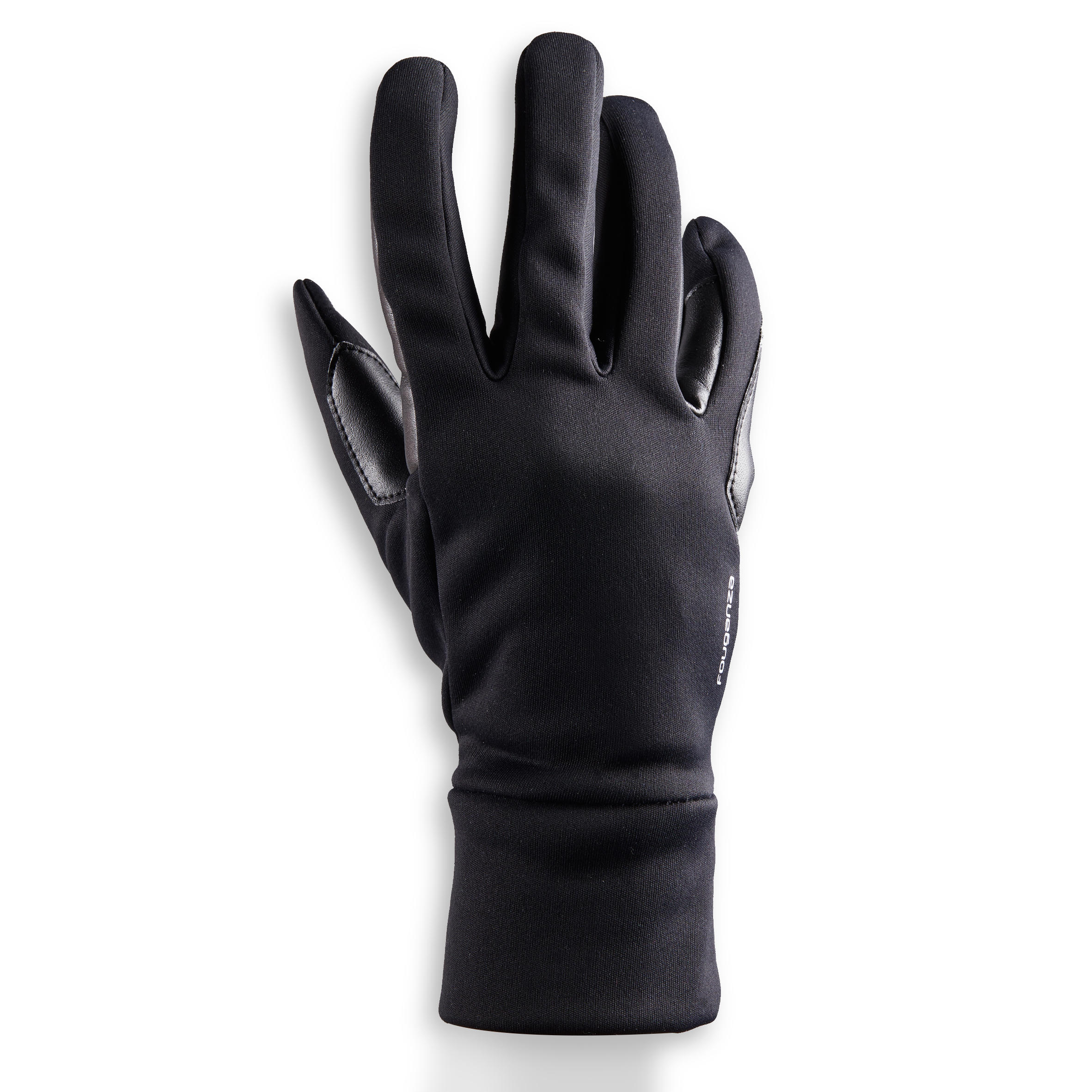 Gants d’équitation femme 100 CHAUD noir - FOUGANZA