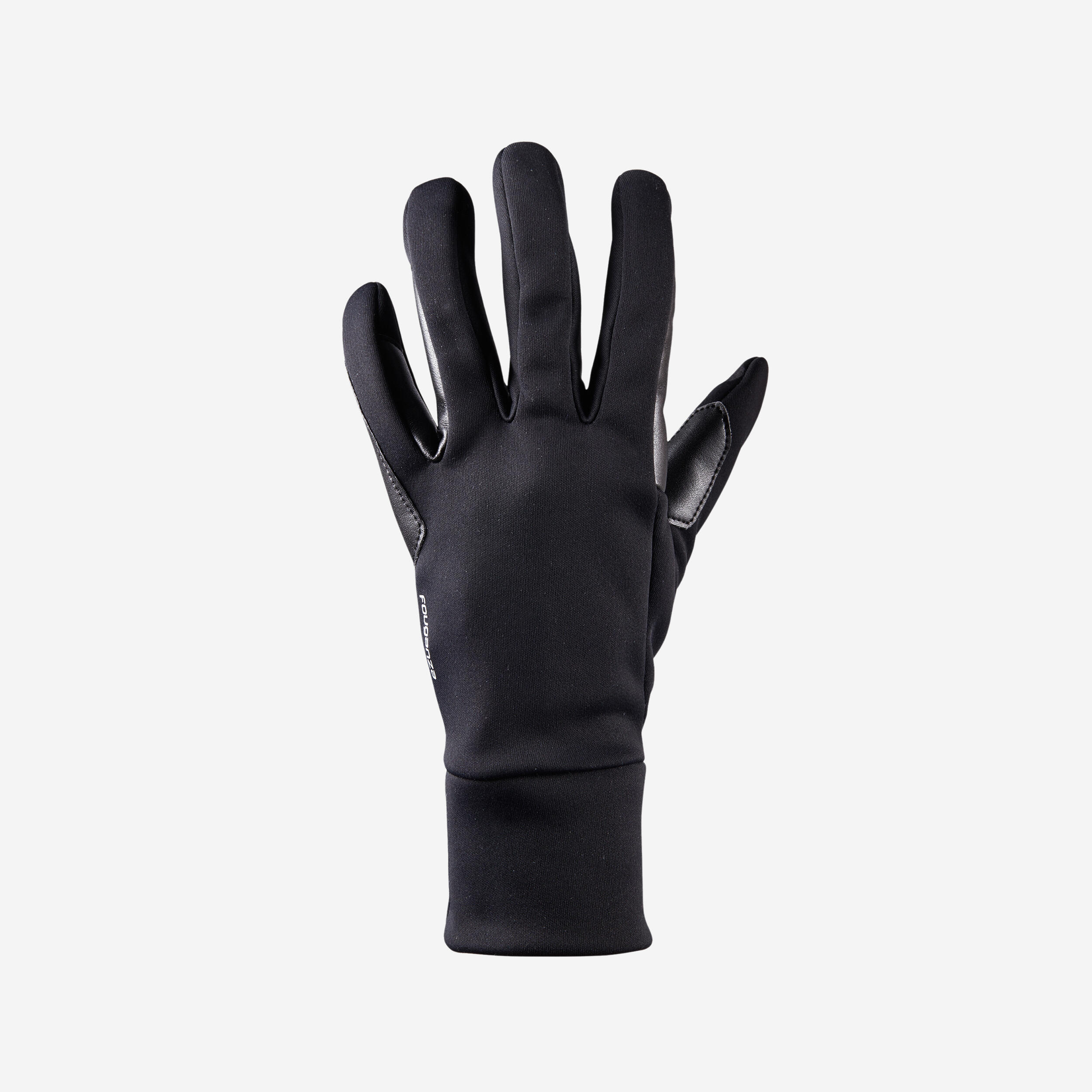 100 Warm Women's Horseback Riding Gloves - Black - FOUGANZA