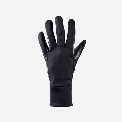 100 Warm Women's Horse Riding Gloves - Black