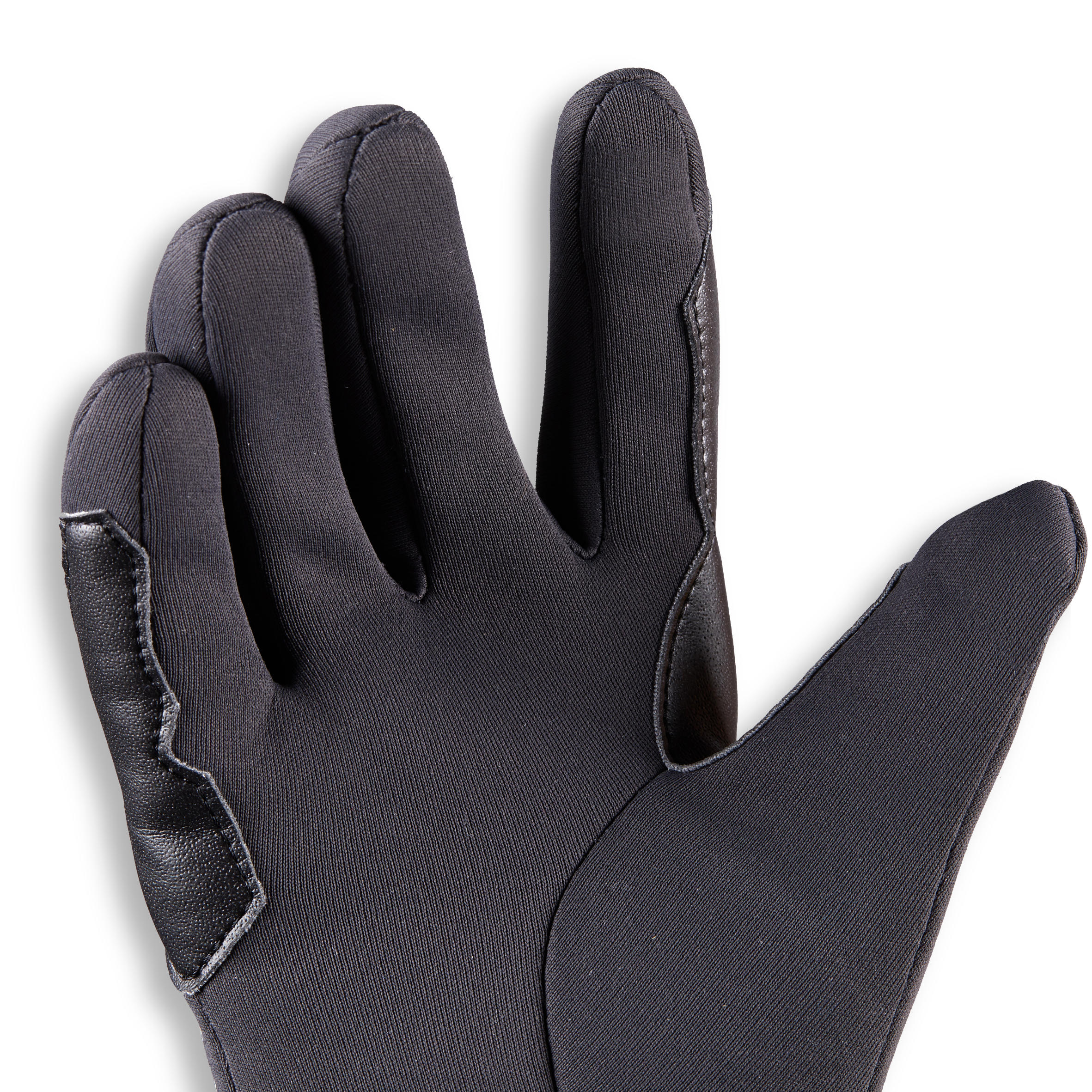 100 Warm Kids' Horseback Riding Gloves - Dark Grey - FOUGANZA