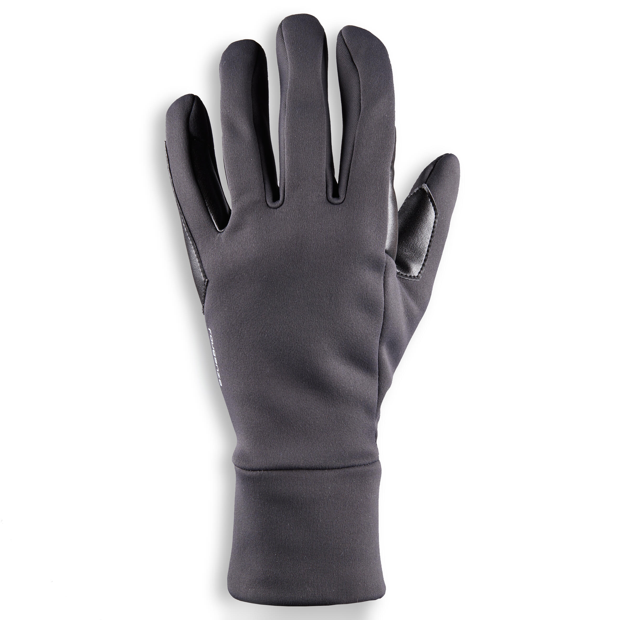 gants chauds d'équitation homme 100 warm gris foncé - fouganza