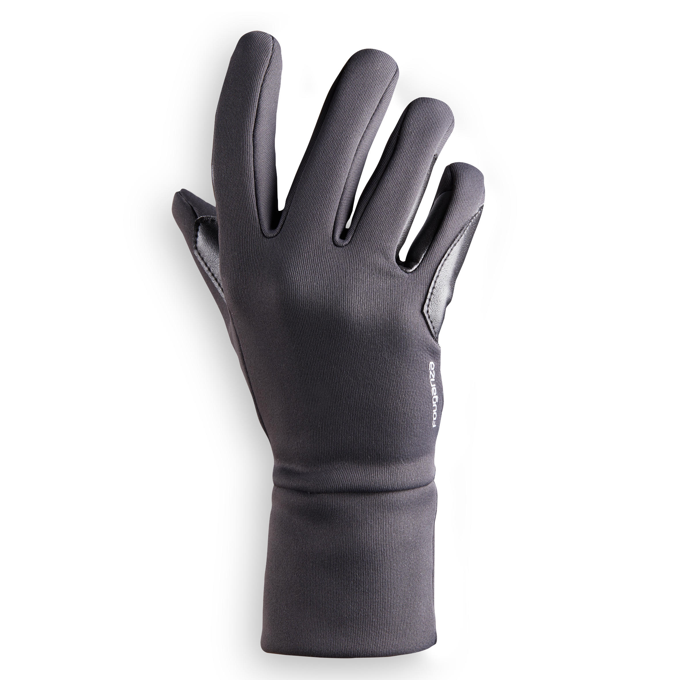 Gants chauds d’équitation enfant 100 CHAUD gris foncé