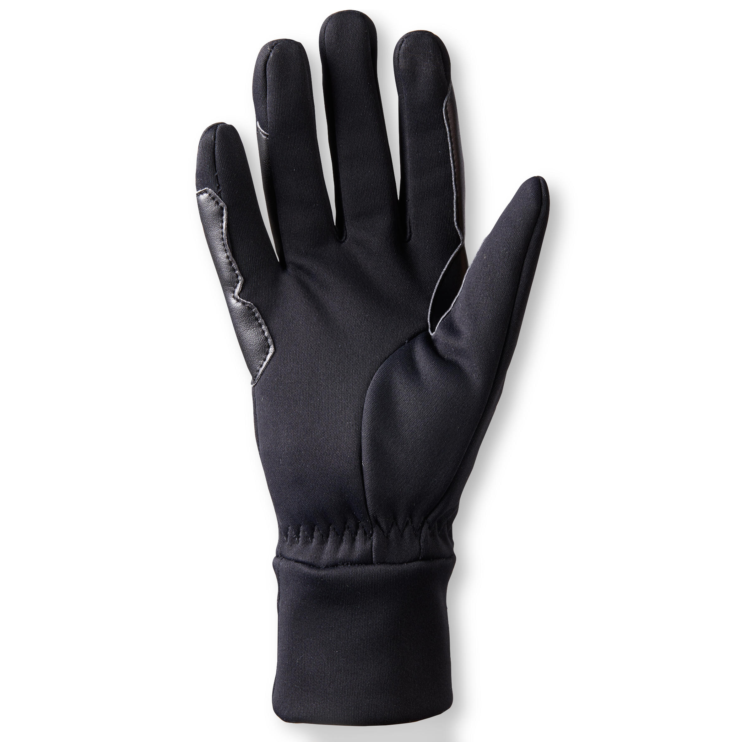 Gants d’équitation femme 100 CHAUD noir - FOUGANZA