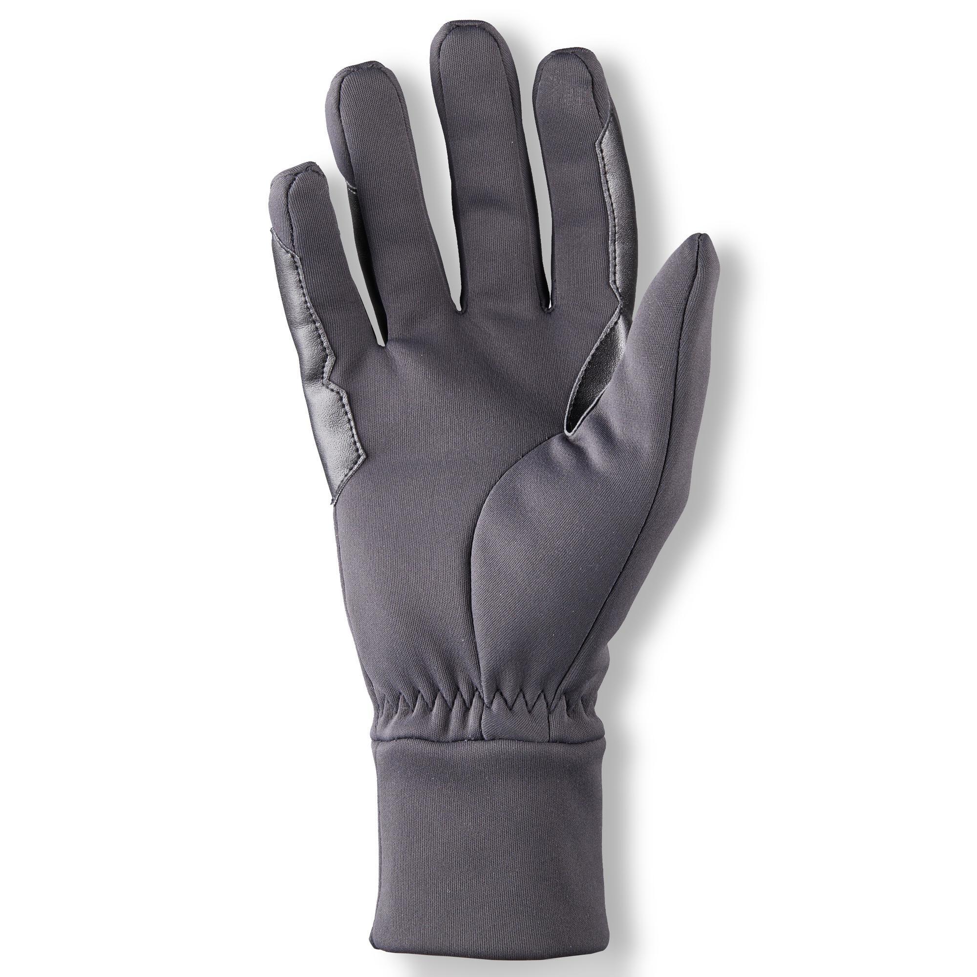 Men's 100 WARM warm riding gloves dark grey