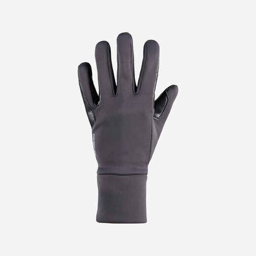 100 Warm Kids' Horse Riding Gloves - Dark Grey
