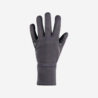 100 Warm Kids' Horseback Riding Gloves - Dark Grey