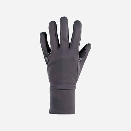 Temno sive jahalne rokavice 100 za otroke