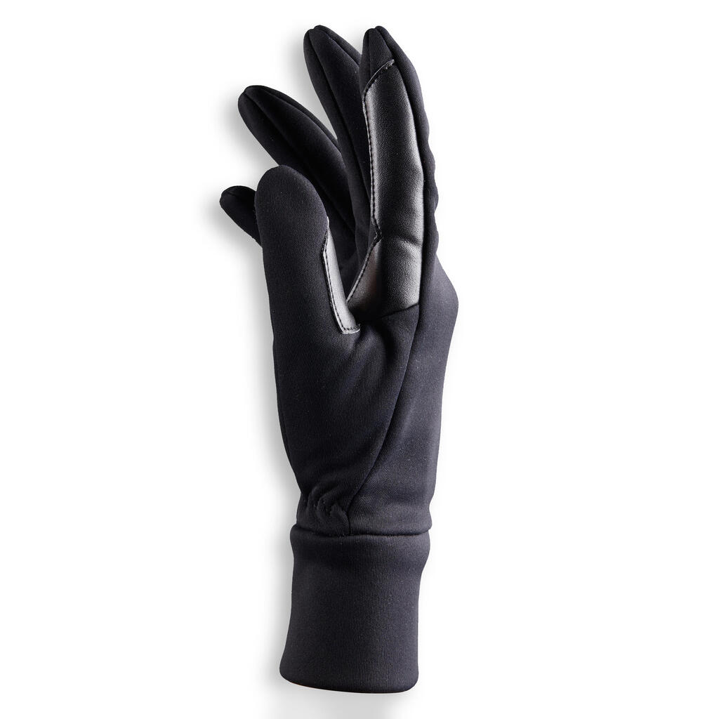 100 Warm Women's Horse Riding Gloves - Black