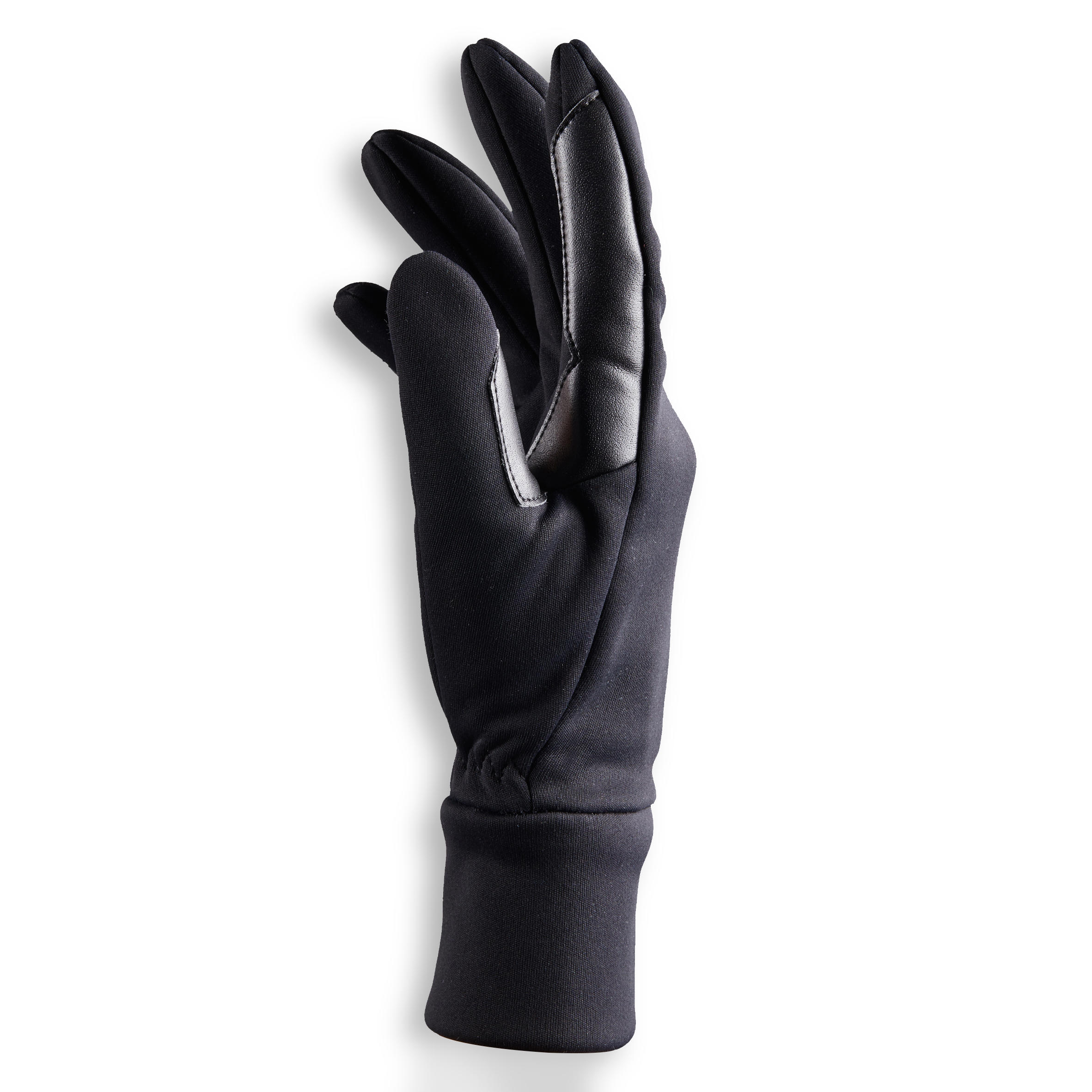Gants d’équitation femme 100 CHAUD noir - FOUGANZA