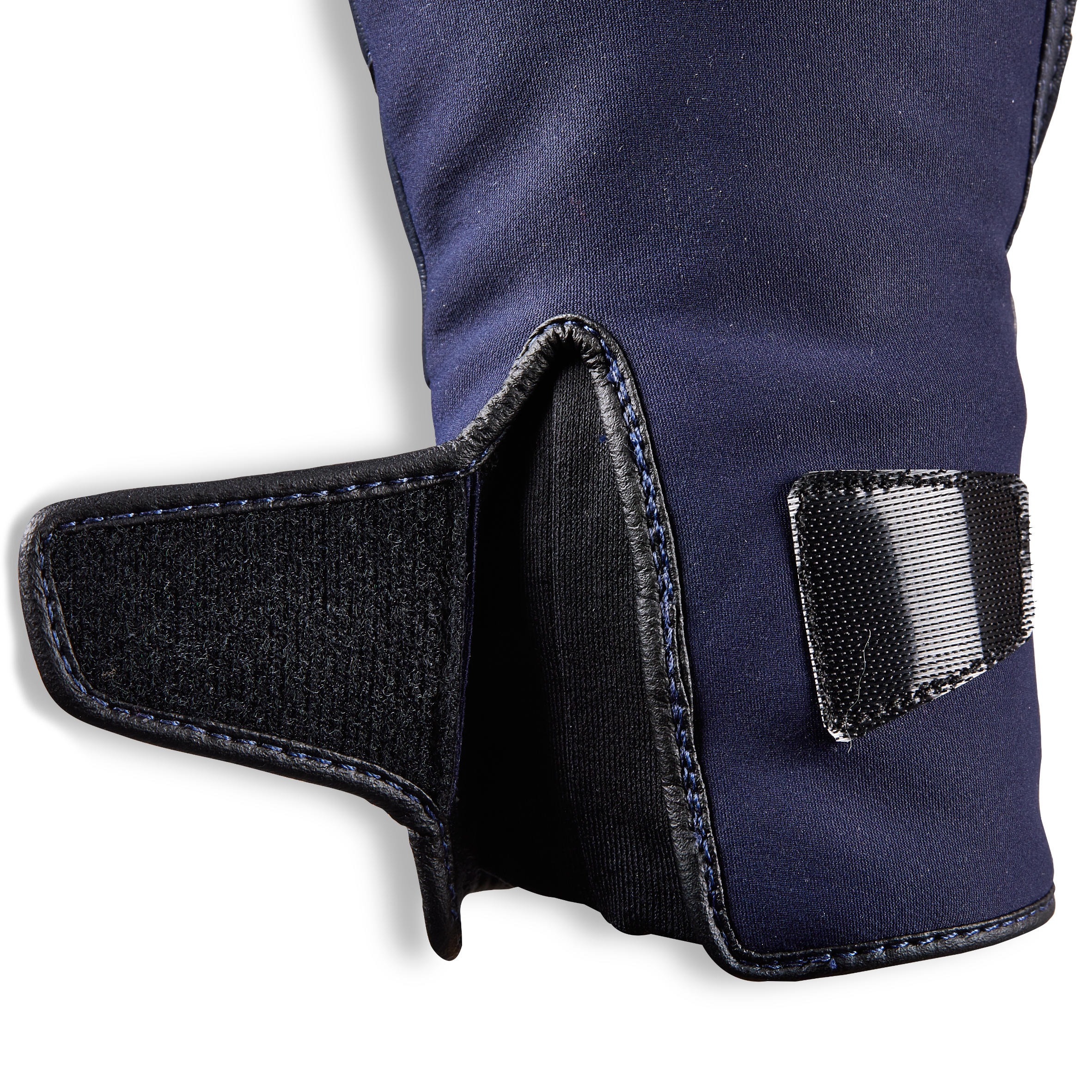 Women's Water-Repellent Horse Riding Gloves 560 Warm - Navy/Black 6/8