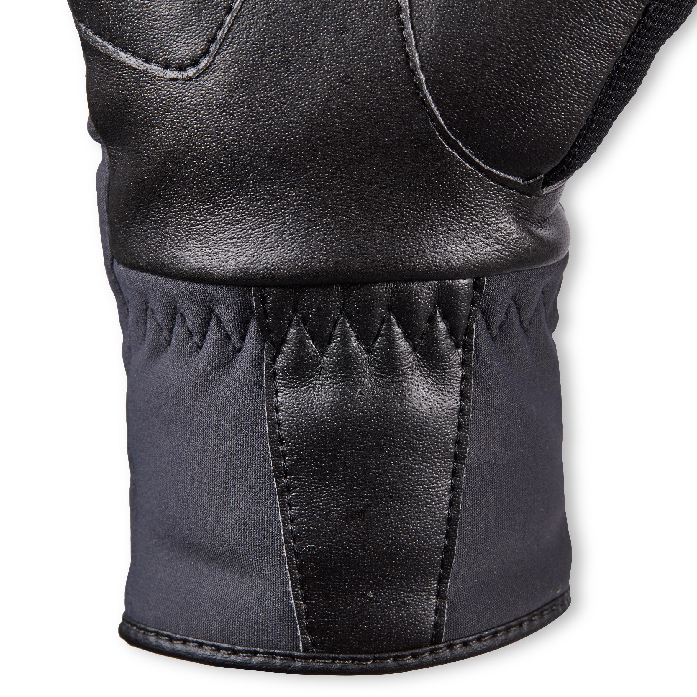Women's Water-Repellent Horse Riding Gloves 560 Warm - Grey/Black 7/9
