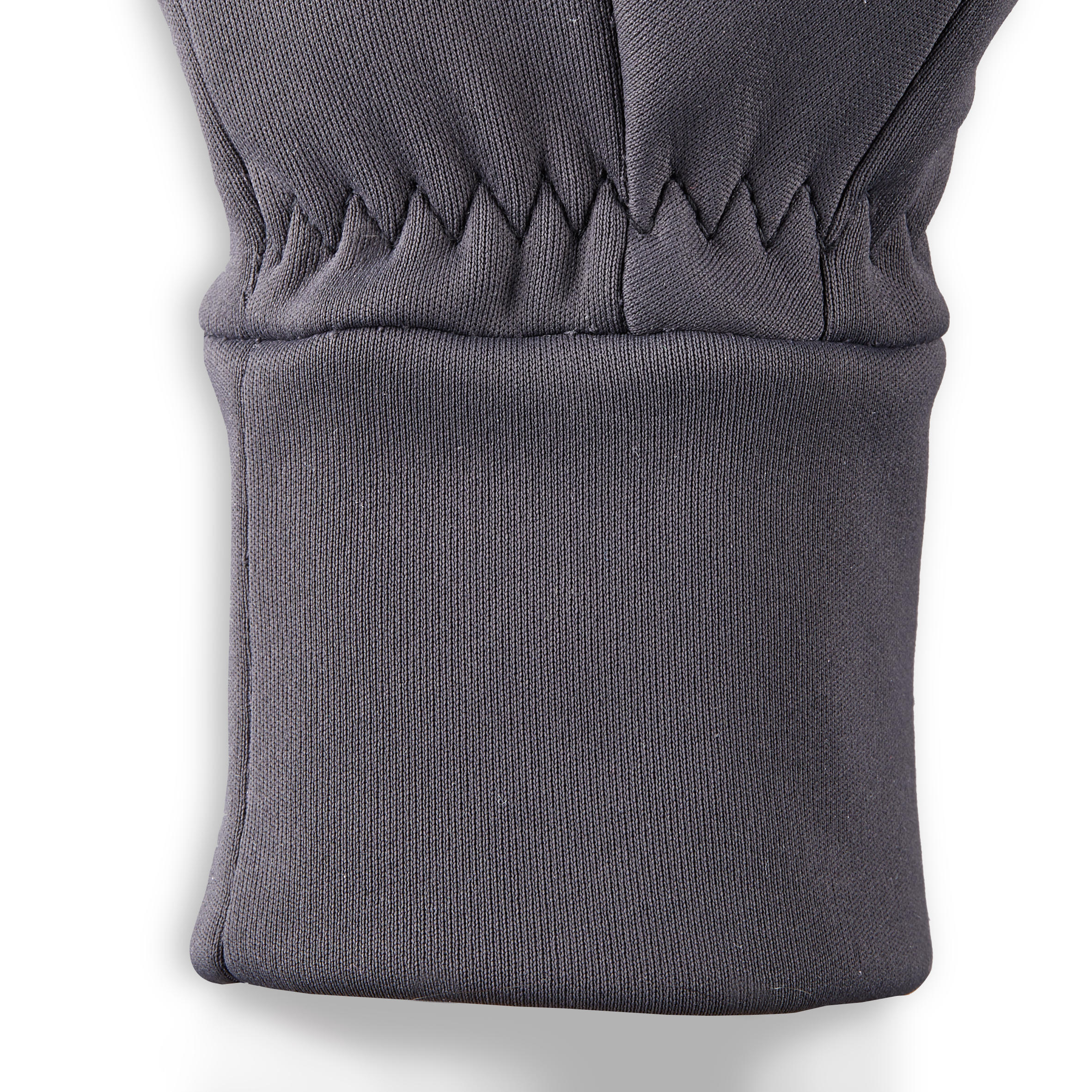 100 Warm Horseback Riding Gloves Dark Grey Carbon grey, black Fouganza Decathlon