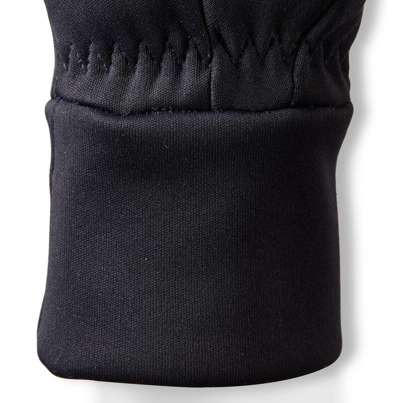 Gants chauds d'équitation femme 100 WARM noir