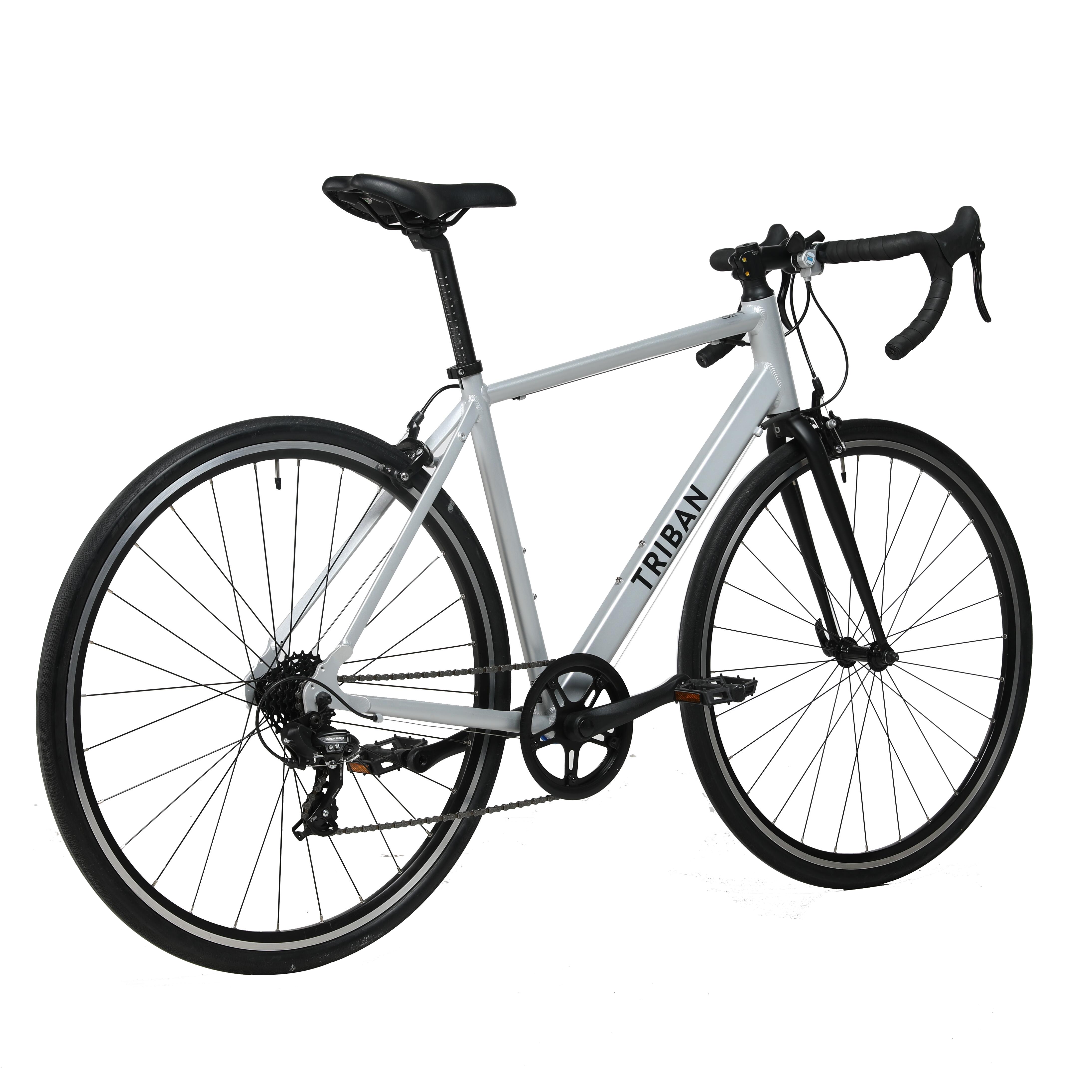 Men's Road Bike Shimano A050 - RC 100 Metal Grey - TRIBAN