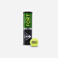 Dunlop Tennisbälle mit Druck Fort All Court Control 4er-Dose gelb