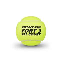 Μπαλάκια τένις Fort για καλό έλεγχο & παιχνίδι σε όλα τα γήπεδα, 4 τμχ - Κίτρινο