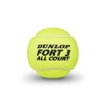 Control Tennis Balls Fort All Court 4-Pack - Yellow