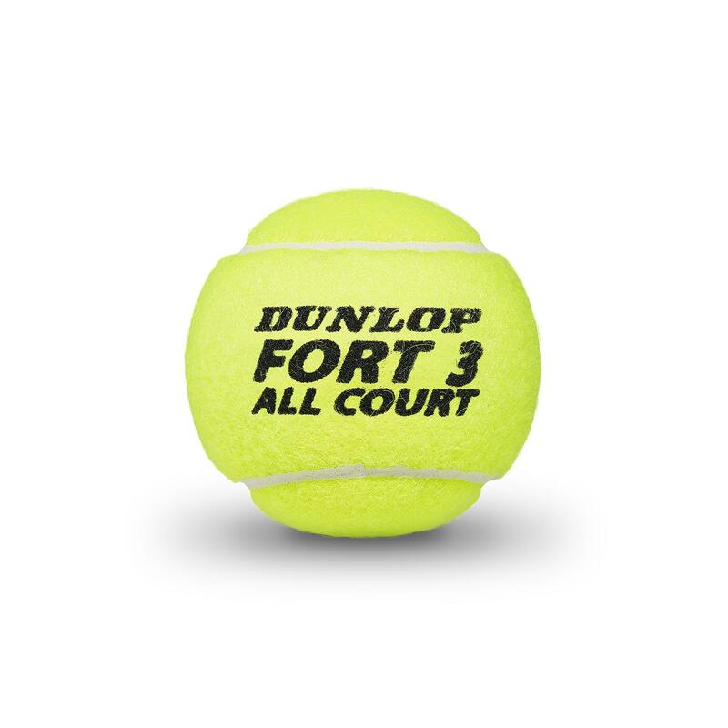 BALLES DE TENNIS DUNLOP FORT ALL COURT *4 JAUNE CONTROL